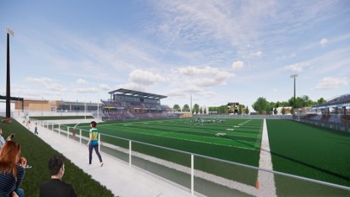 Render of Mediacom Stadium