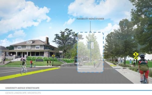 University Ave. Streetscape Concept
