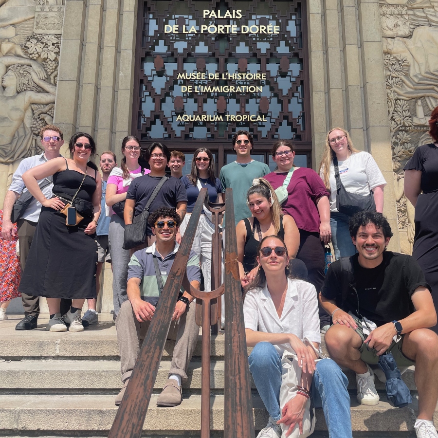 A group of Drake Law students during a Summer in France program.